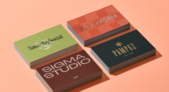 Range of Special Finish Business Cards
