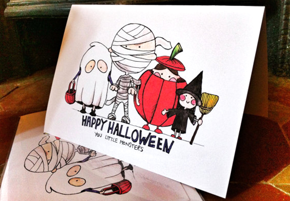Jessic Draw's Halloween Greeting Card