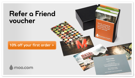 Refer a friend voucher - 10% off your first order