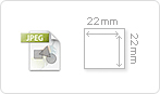 Sticker jpg template
