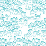 houses teal 