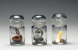 Copper, silver and gold, c 1890.