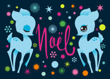 noel deer blue