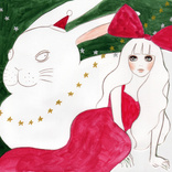 Christmas Rabbit And Girl