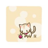A Kitten and a ball