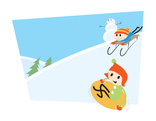 Tobogganing