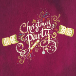 Inky Christmas Party Red