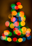 Out of Focus Christmas Tree