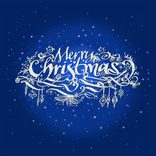 Blue Merry Christmas