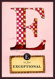 E is for Exceptional - Pink