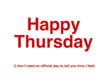 Thursday 2