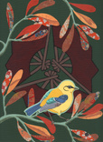 warbler in the breeze