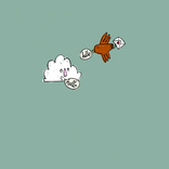 cloud and bird