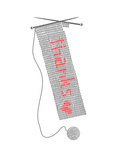 knitted thanks