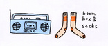 Boom Box and Socks