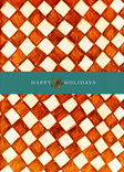 HAPPY HOLIDAYS pattern orange 