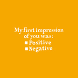 First impression