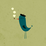 Bird with a Pipe