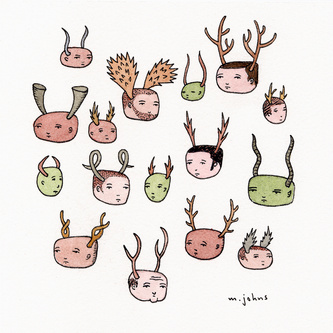 Heads With Antlers