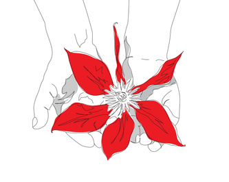  Hand and Flower