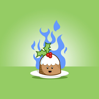 Xmas Flaming Pudding