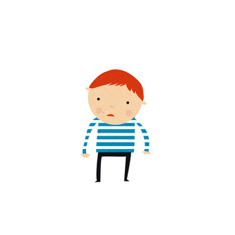 Boy with a Striped Sweater