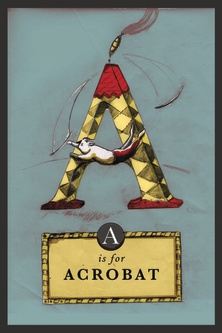 A is for Acrobat - Blue