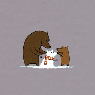 bears building a snowbear