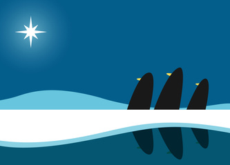 Three Wise Penguins