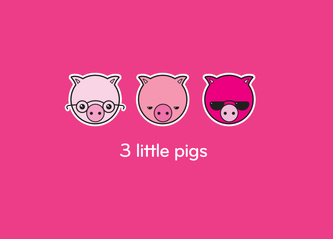 Three little pigs