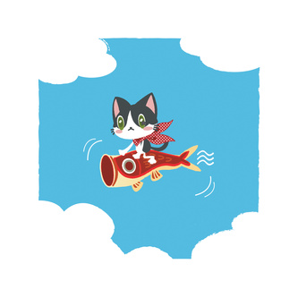 A Carp  Streamer With A Kitten