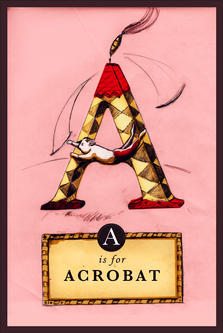 A is for Acrobat - Pink