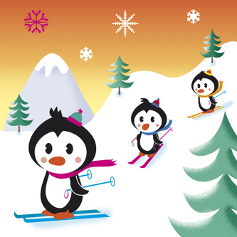 penguin skiing v2