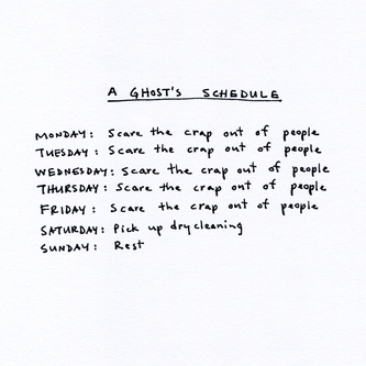 A Ghosts Schedule