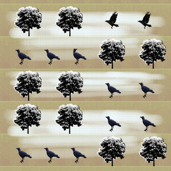 Crow Pattern Yellow