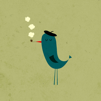 Bird with a Pipe