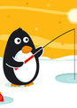 penguin fishing