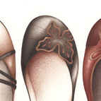 Three Brown Pumps