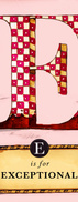 E is for Exceptional - Pink