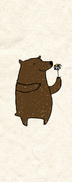 bear with flower