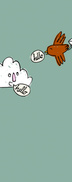 cloud and bird