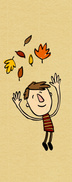 people guy with leafs