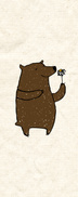 bear with flower