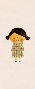 Girl in a Checked Dress
