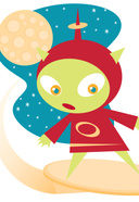 Alien Surfer Girl