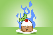 Xmas Flaming Pudding