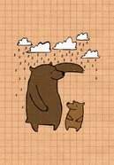 bears in the rain
