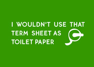 i wouldnt use that term sheet