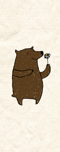 bear with flower