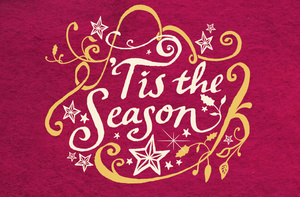 Inky Tis The Season TextRed